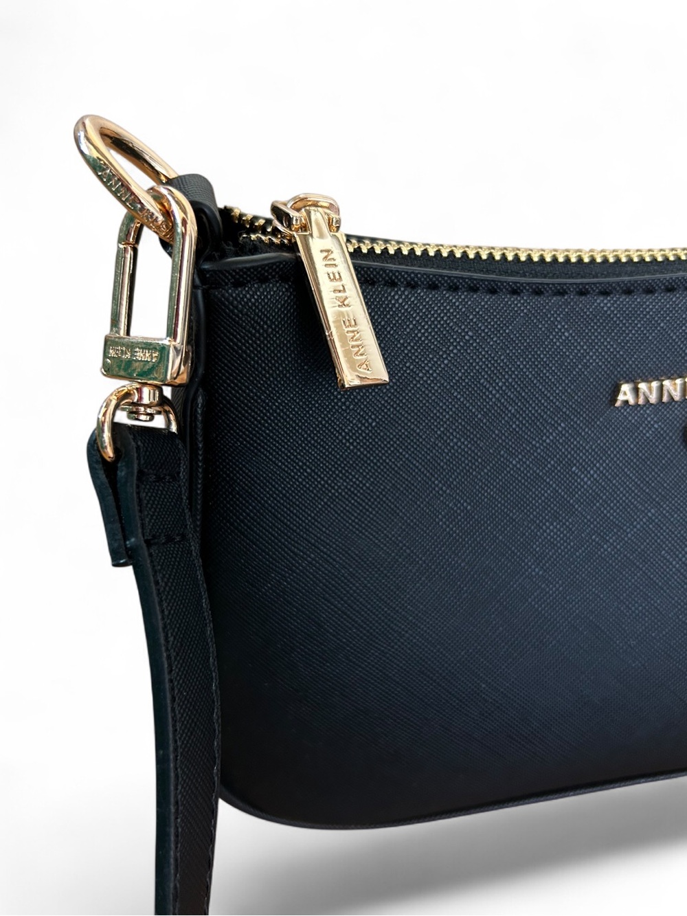 Anne Klein 4-Piece Interchangeable Crossbody Bag Set Black Purse Wallet Pouch - Picture 6 of 15